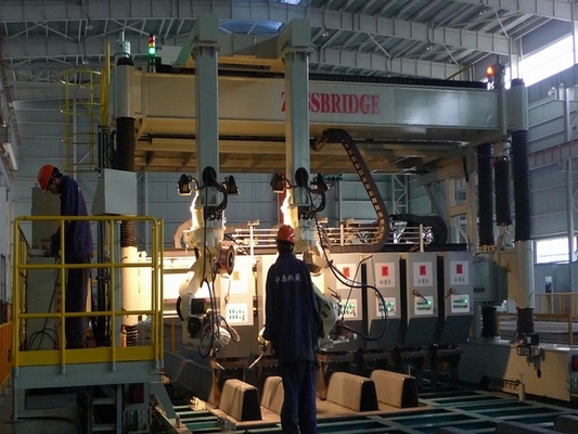 machine de soudure de réservoir de panneau de pont de 800mm, U Rib Assembling Automatic Welding Line